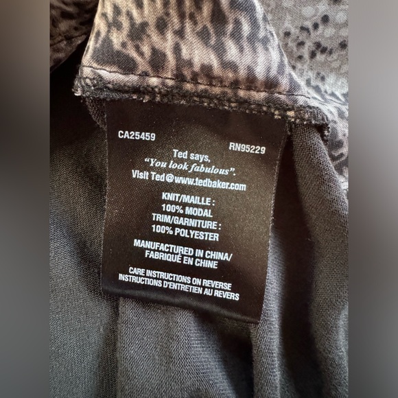 Ted Baker 3 Snakeskin Truei Tunic Top V-Neck - Picture 7 of 11